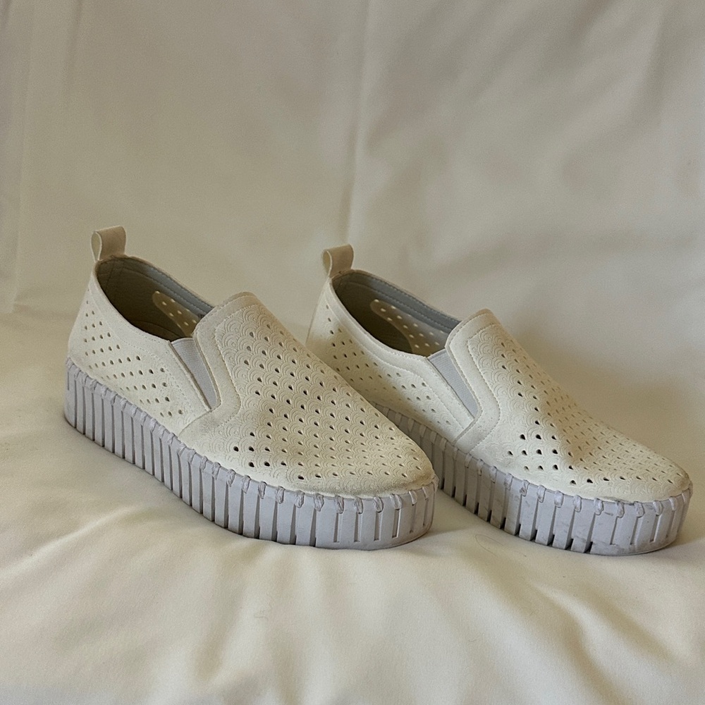 Elegant Cream Slip-On Loafers